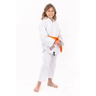 Kimono Jiu Jitsu e Judô Reforçado Flex Infantil Branco + Faixa - Torah