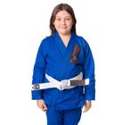 Kimono Jiu Jitsu Infantil Sarja Azul feminino