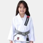Kimono Jiu Jitsu Koral Infantil Trançado Branco-M0