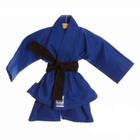 Kimono Kimoninho Azul Judô Jiu Jitsu Bebê Menino - Potinho de mel