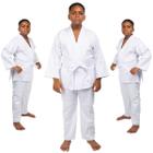 Kimono Reforçado Com Faixa Simples Haganah Infantil Jiu-jítsu Judô Feminino Masculino