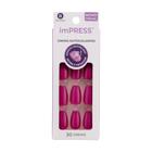 Kiss Impress Unhas Autocolantes Amethyst Bailarina