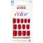 Kiss New York Unhas Postiças Salon Color Curto Cor New Girl