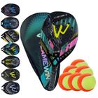 Kit 01 Raquete Beach Tennis Carbono 3k Tratamento + 06 Bolas - CAMEWIN