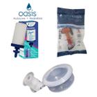 Kit 01 un Vela Oásis Água Alcalina+ 01 un Torneira Oasis De Virar+01 un Boia Original Oasis Dosadora