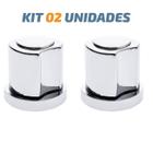 Kit 02 Acabamento De Registro C50 Cromado Padrão Deca - Dazie Metais