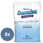 Kit 02 Alcalinizante Elevador Alcalinidade Piscina 2kg - Domclor