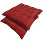 Kit 02 Almofadas Assento Futon Flat Para Cadeira 40X40 Verme - De Coração Shop