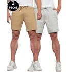 kit 02 Bermudas Jogger Sarja Curta Masculina