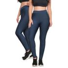 Kit 02 Calça Legging Feminina Academia Suplex Esporte Corrida Fafenix