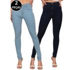 Kit 02 Calças Jeans Skinny Feminina Cintura Alta