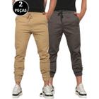 Kit 02 Calças Jogger Sarja Masculina