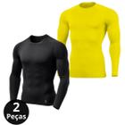 Kit 02 Camiseta Térmica Masculina Proteção Solar UV Manga Longa Lisa UV +50