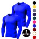 Kit 02 Camiseta Térmica Proteção UV Manga Longa