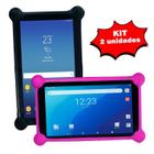 Kit 02 Capa Tablet Capinha Protetora 7 á 8 Polegadas Silicone Capas Flexível MA Case Samsung Kindle - M.A CASE