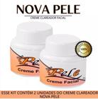 Kit 02 Creme Nova Pele Facial Clareador 25g