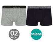 Kit 02-cuecas boxer infantil algodão - qualidade premium