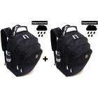 Kit 02 Mochila Escolar Bolsa Resistente Masculino Feminino