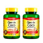 Kit 02 Óleo de Coco Extra Virgem 60 Caps 1000mg Maxinutri