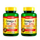 Kit 02 Ômega 3 Supra Óleo de Peixe 1000mg 60 Caps Maxinutri