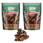 Kit 02 Petiscos Natural Caes E Gatos Pulmao Bovino 100g Luv