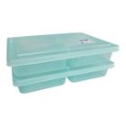 Kit 02 Porta Frios Organizador Duplo Plástico Translucido - Azzu