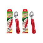 Kit 02 Raspa Coco Raspador De Inox Manual Com Cabo Reforçado