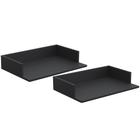 Kit 02 Suportes Suspensos Para Micro-ondas Forno 60x40 cm Class L03 Preto - Lyam Decor