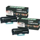 kit 02 toner X464 X463X11 compatível para impressora lexmark X464