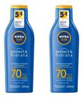 Kit 02Protetor Solar Sun Protect & Hidrata Fps70 200ml Nivea