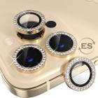 Kit 02X Película Lente Câmera Brilho Diamante Para iPhone 13 / 13 Mini - Charme Beleza e Proteção