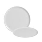 Kit 03 Bandeja Prato Redondo Servir Bolo Festa Branco 420mm