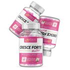 Kit 03 Cresce Forte Mulher Cabelo Pele E Unhas 60 Cápsulas - Profissional Beleza