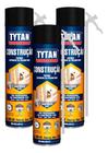 Kit 03 Espuma Expansiva Profissional P/ Vedação 500ml Tytan