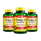 Kit 03 Ômega 3 Óleo De Peixe 120 Capsulas 1000Mg Maxinutri