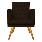 kit 03 Poltronas Decorativas Fernanda Palito Mel Corano Marrom