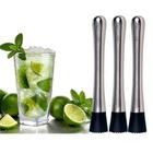 Kit 03 Socador Macerador Inox Drinks Caipirinha Bartender