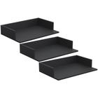 Kit 03 Suportes Suspensos Para Micro-ondas Forno 60x40 cm Class L03 Preto - Lyam Decor