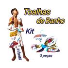 Kit 03 Toalha dubai Banho Fofa Grande Felpuda Jogo Toalha de banho rosto treino