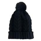 Kit 03 Touca De Frio Com Pompom Preta Gorro De Lã Tricot