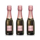 Kit 03 Unidades Mini Espumante Chandon Baby Brut Rosé 187Ml