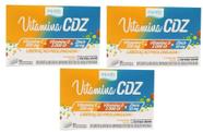 Kit 03 Vitamina Cdz Liberação Prolongada 30 Cp- Equaliv
