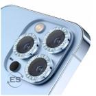 Kit 03X Película Lente Câmera Brilho Diamante Para iPhone 14 Pro / 14 Pro Max + Charme e Proteção