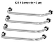 Kit 04 Barra De Apoio Alça 40 Cm Suporte De Parede Auxilio Para Idosos