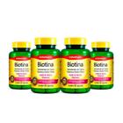 Kit 04 Biotina Vitamina B1 B5 Acido Folico 60 Capsulas Loja Maxinutri