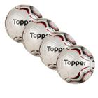 Kit 04 Bolas De Futebol Campo Maestro Pro Costurada Topper