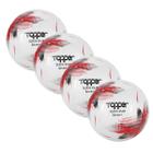 Kit 04 Bolas De Futebol Society Slick Cup Topper