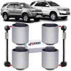 Kit 04 buchas do braço reto traseiro hilux sw4 2016 2017 2018 2019 2020 2021 2022 2023 2024