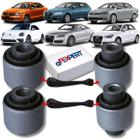 Kit 04 buchas do braço reto traseiro jetta passat eos new beetle audi a3 a1 tt 2006 a 2018