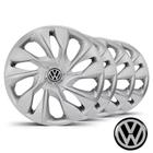 Kit 04 Calotas Esportivas Aro 14 Nitro Fosco Black Volks Gol Golf Polo Saveiro Voyage - Elitte LC218